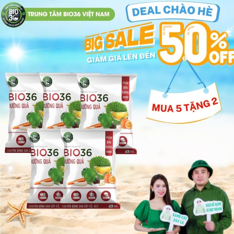 TOP 5 phân bón kích quả tốt được tin dùng nhất hiện nay 2 Phân bón kích quả Bio36